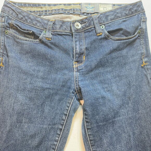 Vintage Converse One Star Womens Straight Jeans Size 8 Blue Denim Casual Y2K - Picture 4 of 13